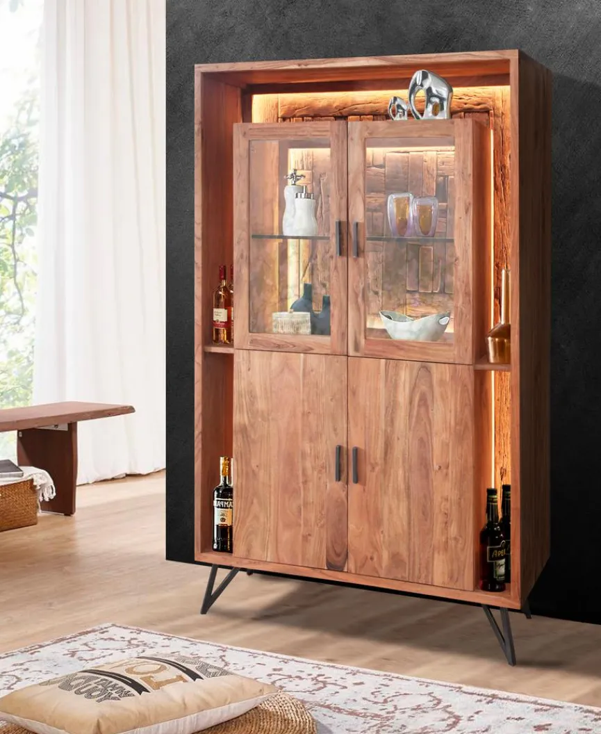 Online WOLFMÖBEL Vitrine Hudson 2175 Akazie