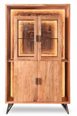 Online WOLFMÖBEL Vitrine Hudson 2175 Akazie