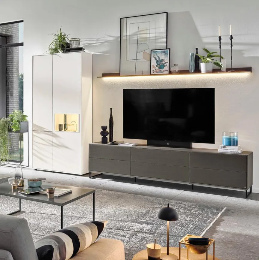 Musterring Vitrine Kara-Frame Weiß