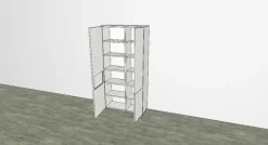 Musterring Vitrine Kara-Frame Weiß