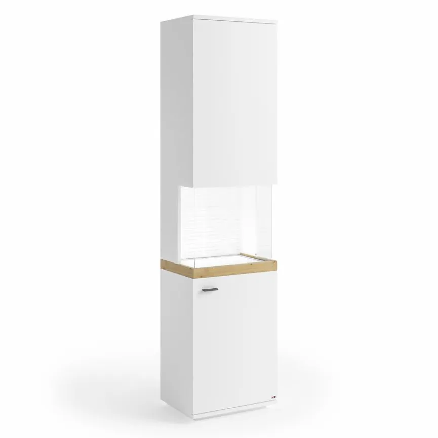 Clearance set one by Musterring Vitrine Lancaster Weiß