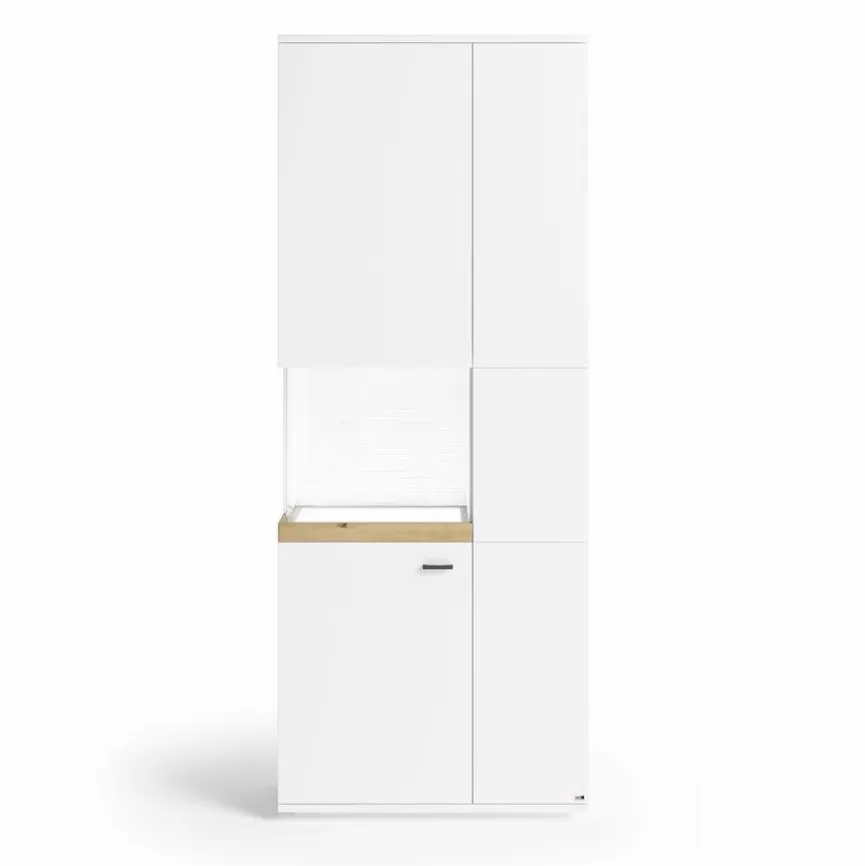 Discount set one by Musterring Vitrine Lancaster Weiß