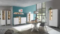 Sale Mäusbacher Vitrine Meran Weiß / Matt