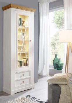 G+K Vitrine Minnesota Weiß