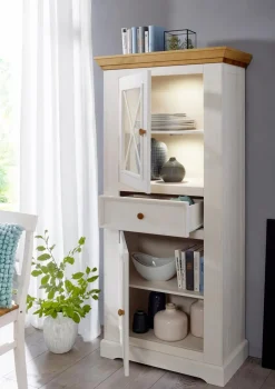 Outlet G+K Vitrine Minnesota Weiß