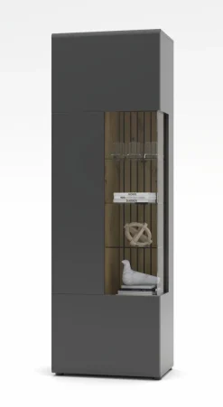 Outlet Wohnconcept Vitrine Paola Graphit