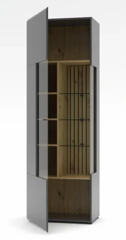 Outlet Wohnconcept Vitrine Paola Graphit