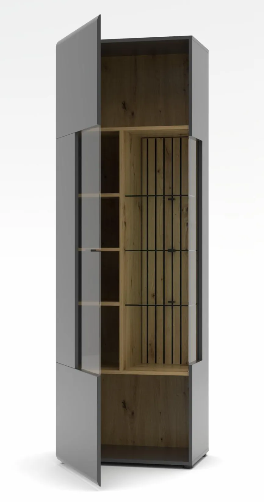 Outlet Wohnconcept Vitrine Paola Graphit