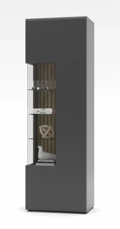 Outlet Wohnconcept Vitrine Paola Graphit