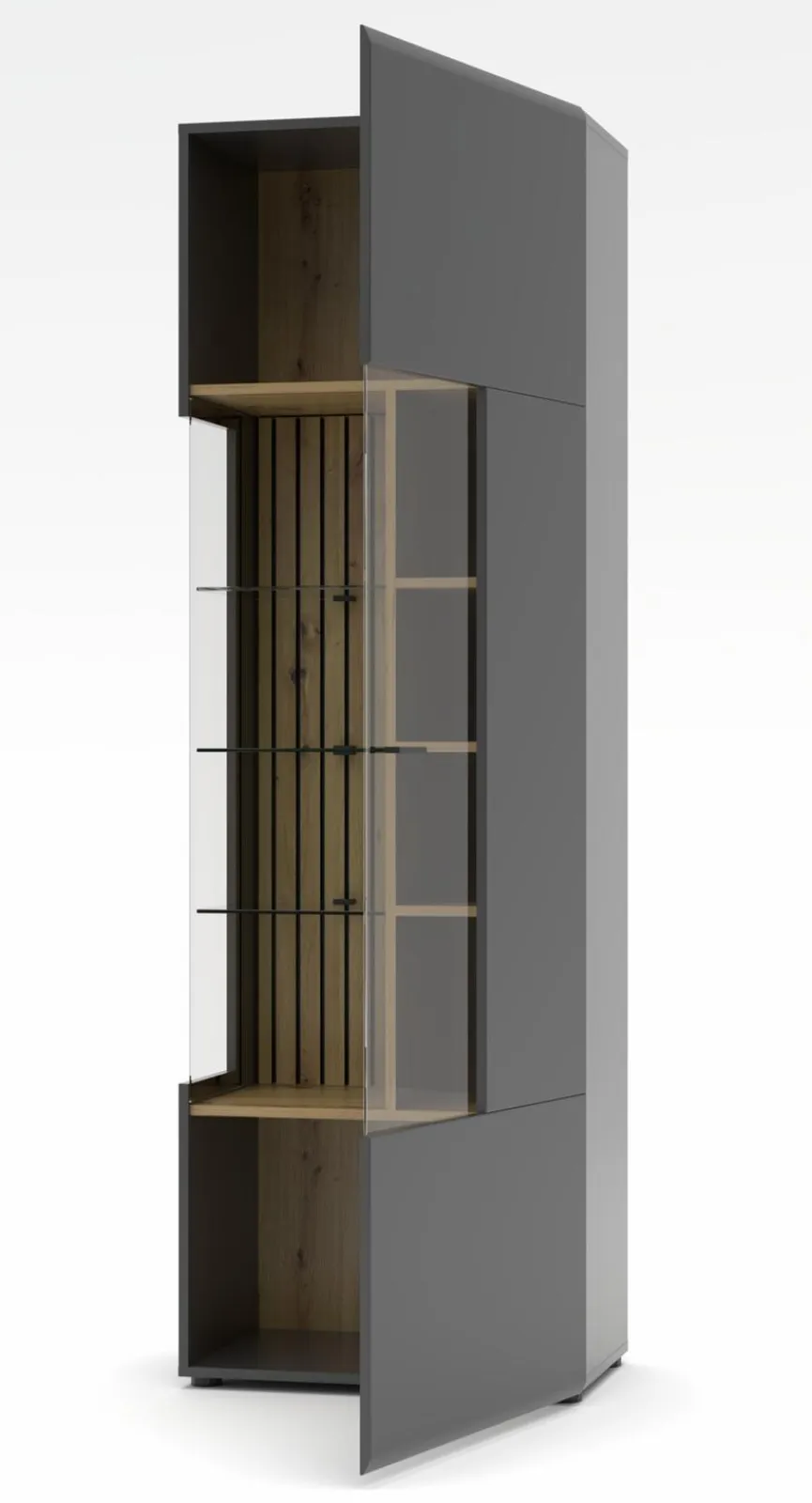 Outlet Wohnconcept Vitrine Paola Graphit