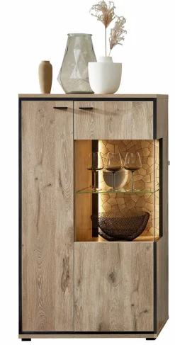 Discount Wohnconcept Vitrine Ruben Eiche