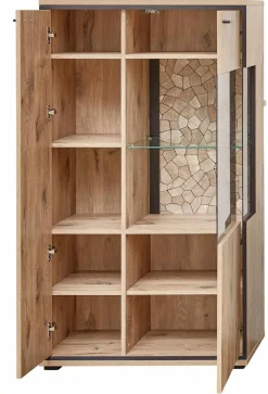Discount Wohnconcept Vitrine Ruben Eiche