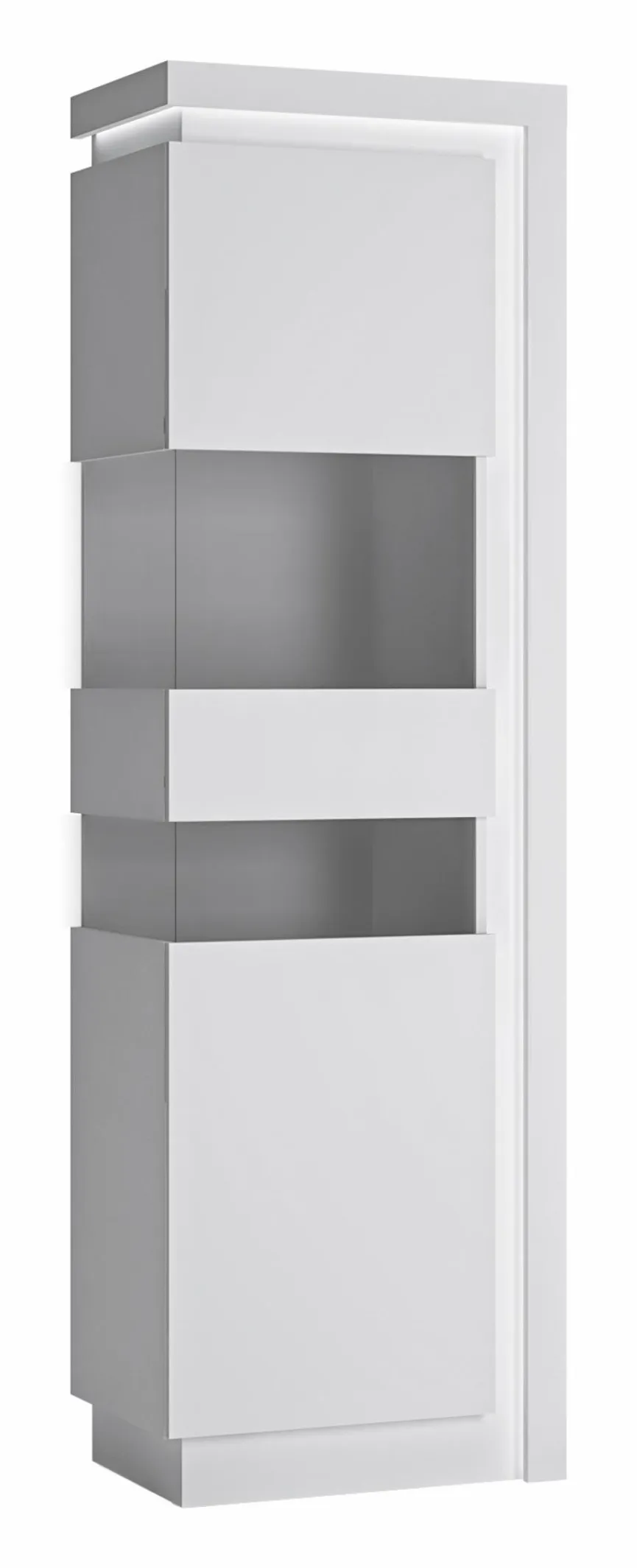 Best Wójcik Vitrine 1-trg. Lyon Weiß