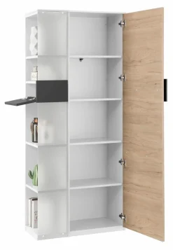 Best Röhr Vitrinenschrank Clip Eiche