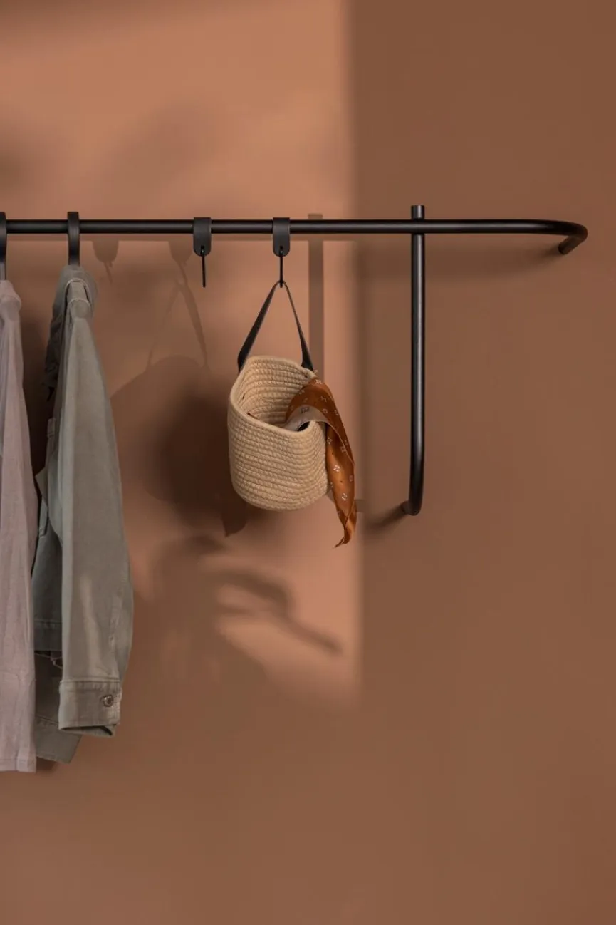 Clearance Metallbude Wandgarderobe Tamina Schwarz