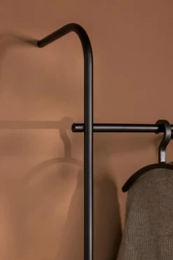 Clearance Metallbude Wandgarderobe Tamina Schwarz