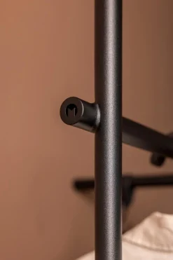 Clearance Metallbude Wandgarderobe Tamina Schwarz