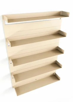 New Metallbude Wandregal Aris Cashew