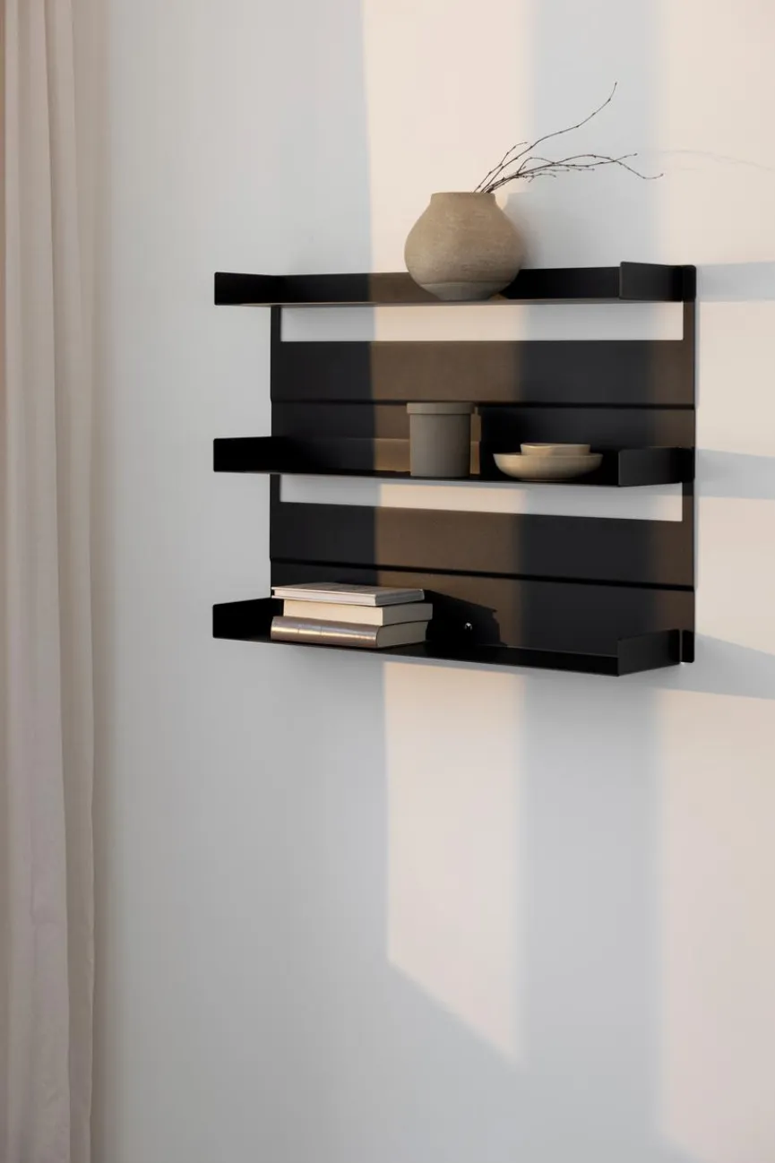 Discount Metallbude Wandregal Aris Schwarz