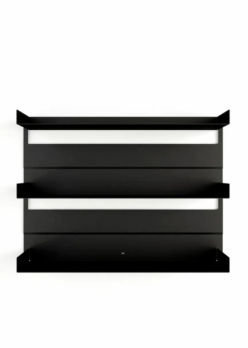 Discount Metallbude Wandregal Aris Schwarz