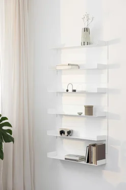 Best Metallbude Wandregal Aris Weiß