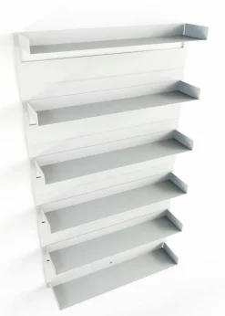 Best Metallbude Wandregal Aris Weiß