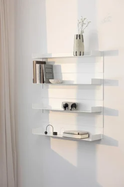 Clearance Metallbude Wandregal Aris Weiß