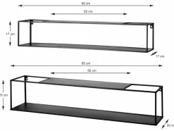 Haku Wandregal 2er-Set Leicester