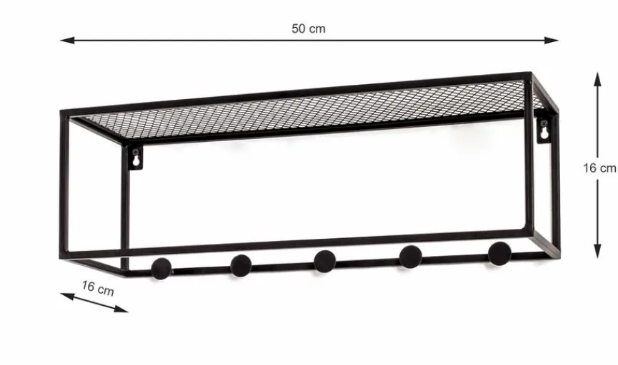 Sale Haku Wandregal Leicester Schwarz