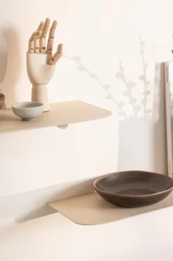 Hot Metallbude Wandregal Lenn 60 x 17 Cashew