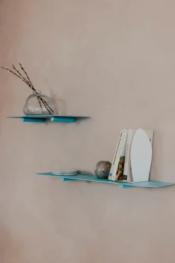 Outlet Metallbude Wandregal Lenn 60 x 17 Blueberry