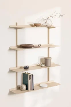 Clearance Metallbude Wandregal Linara Cashew