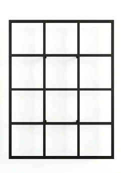 Metallbude Wandregal Rivo Schwarz