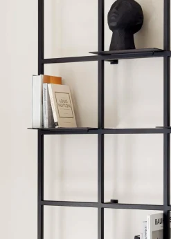 Metallbude Wandregal Rivo Schwarz