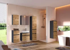 Outlet Held-Möbel Waschbeckenunterschrank Lucca Eiche