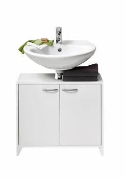 Discount Waschbeckenunterschrank Marbella Weiß