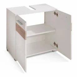 Online trendteam Waschbeckenunterschrank Mezzo Weiß