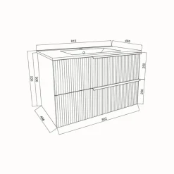 Waschbeckenunterschrank Sidney