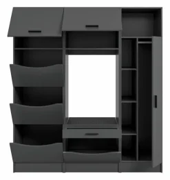 New Waschmaschinenumbau-Set Lucca Anthrazit