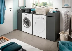 New Waschmaschinenumbau-Set Lucca Anthrazit