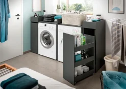 New Waschmaschinenumbau-Set Lucca Anthrazit