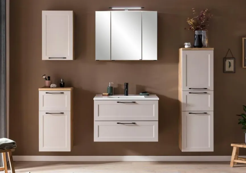 New Held-Möbel Waschtischkombination Brixen Kaschmir