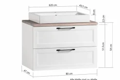 Held-Möbel Waschtischkombination Brixen