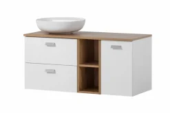 Outlet Schildmeyer Waschtischkombination Mona Eiche / Weiß