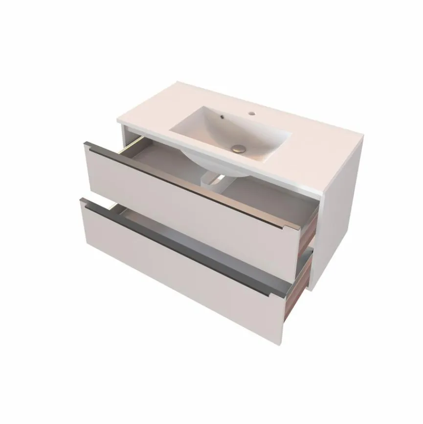 Clearance Held-Möbel Waschtisch-Set Garda Grau