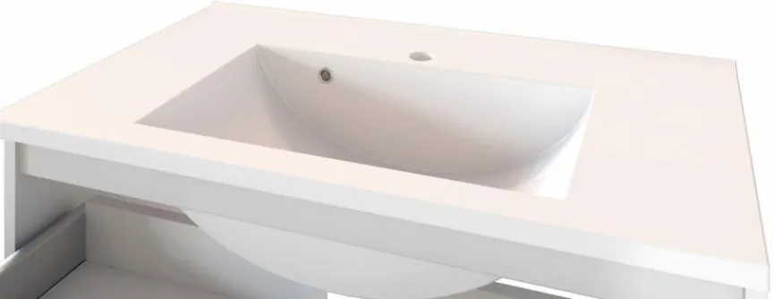 Clearance Held-Möbel Waschtisch-Set Garda Grau