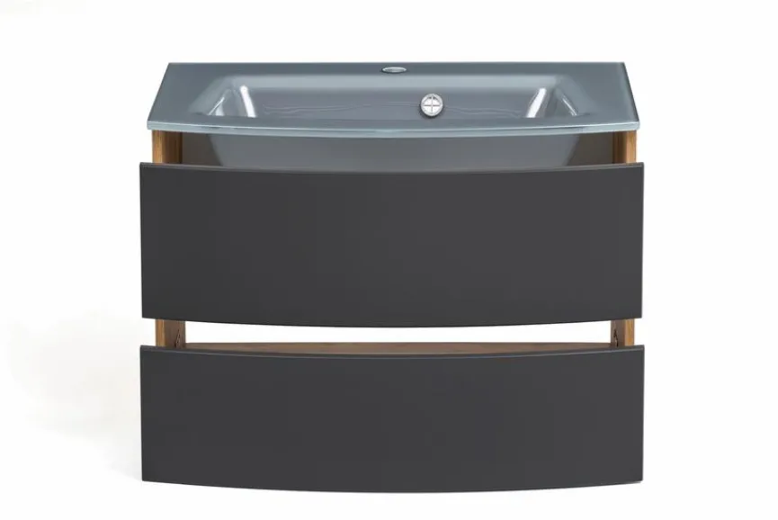New Held-Möbel Waschtisch-Set Malmö Eiche / Graphit