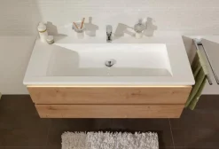 Best Puris Waschtischunterschrank b.straight Eiche Natur