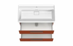 Outlet Held-Möbel Waschtischunterschrank Lima Rot