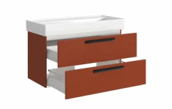 Outlet Held-Möbel Waschtischunterschrank Lima Rot